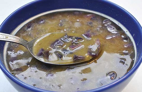 recette soupe chou rouge et pois cassés