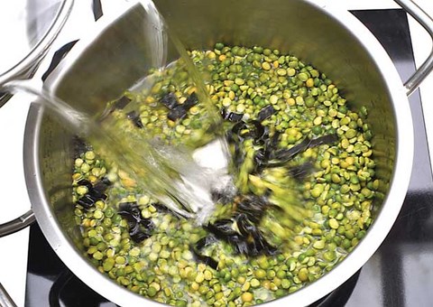 recette soupe chou rouge et pois cassés